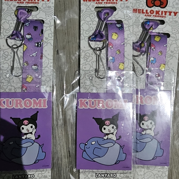 Sanrio Hello Kitty And Friends ID Lanyard Kuromi Purple - Picture 2 of 3